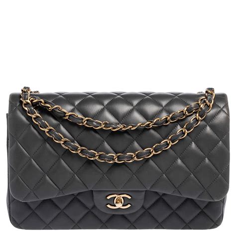 gray chanel chain bag|Chanel classic grey flap bag.